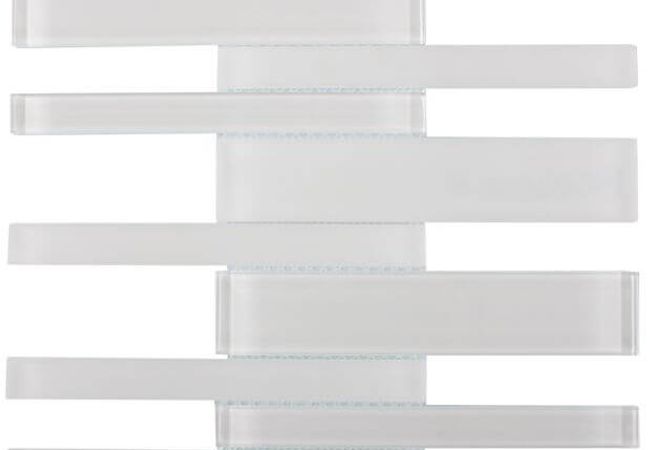 Ciot Tile Glass Mondrian Ice Blend Linear Offset