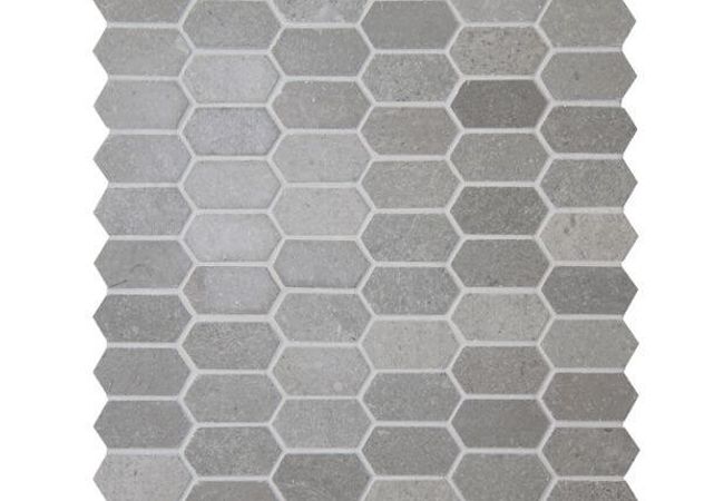 Ciot Tile Mudmosaic Rock 1 Ash Honed 1''x2''