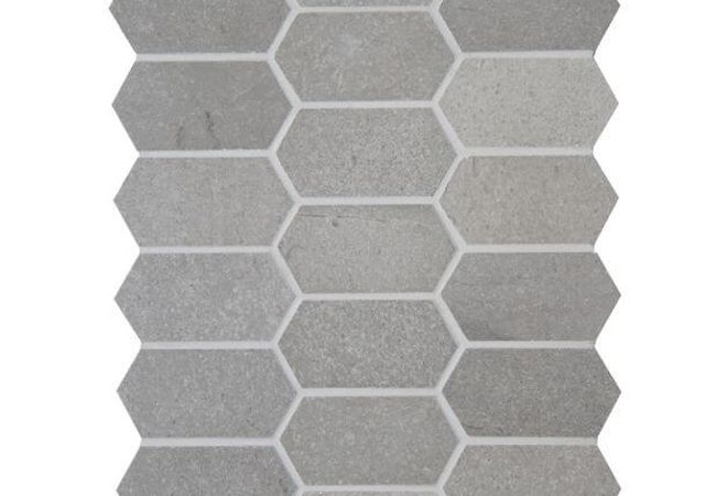 Ciot Tile Mudmosaic Rock 2 Ash Honed 2''x4''