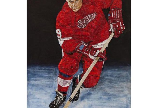 Ciot Tile Omaggio Hockey Gordie Howe 1 24.38''x36.5''