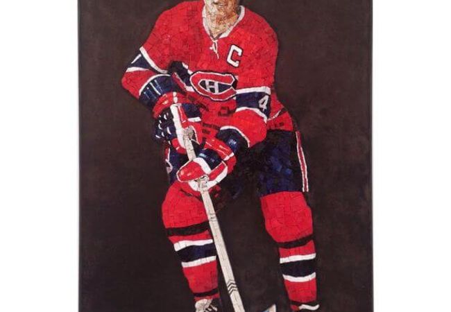 Ciot Tile Omaggio Hockey Jean Beliveau 1 24.38''x36.5''