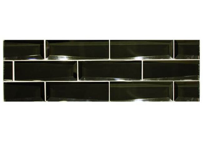 Ciot Tile Specchio Beveled Antracite 2''x6''