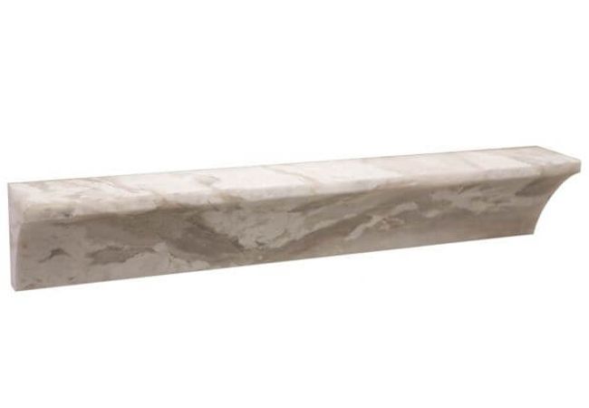 Ciot Tile 2''x12'' Collection Alexandra Nuvolato Cornice Molding Polished
