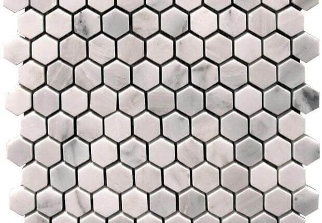 Ciot Tile Classic White Beehive Mosaic Polished
