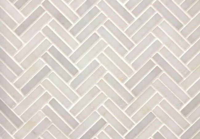 Ciot Tile Classic White Herringbone Polished