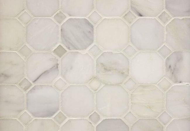 Ciot Tile Classic White Octagon Mosaic Polished