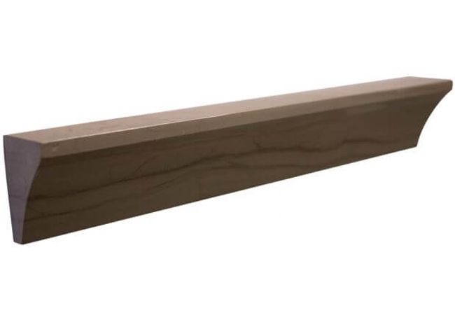Ciot Tile Escarpment Dark Cornice Molding Polished 2''x12''