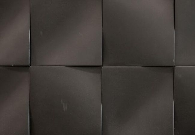 Ciot Tile Fifth Avenue Wave Preto Satin Finish 8''x8''