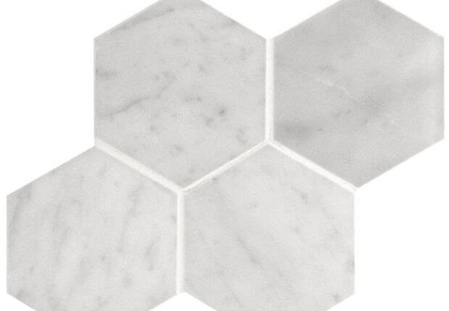 Ciot Tile Hexagon Bianco Carrara Polished 2 7/8''