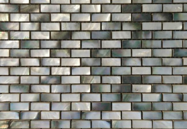 Ciot Tile Mother Of Pearl Black 0.5''x1''