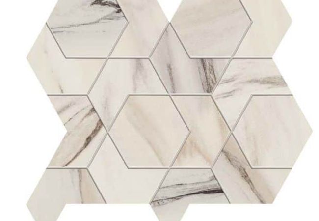 Ciot Tile 10X11.75 Marvel Dream Bianco Fantastico Mos. Hex Lap.