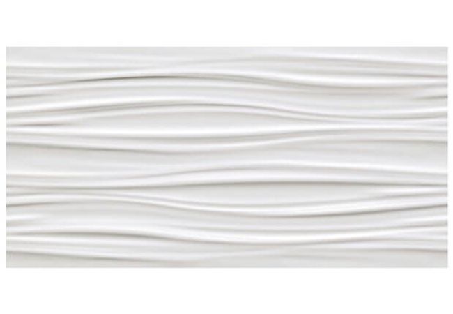 Ciot Tile 16''x32'' 3D Wall Design Ribbon White Matt