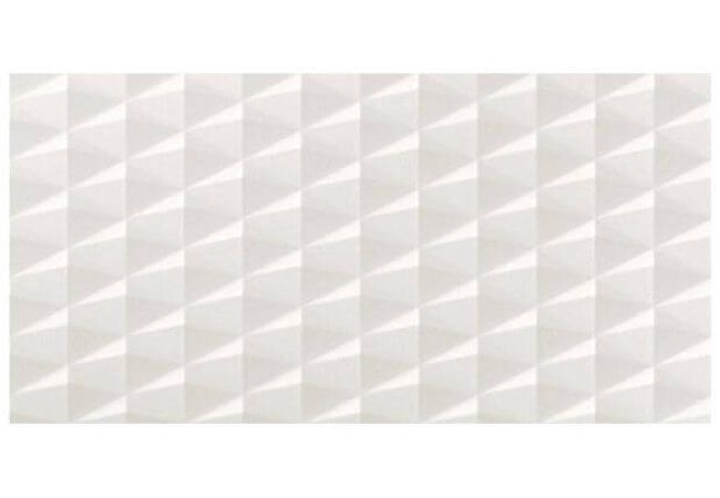 Ciot Tile 16''x32'' 3D Wall Design Stars White Matt