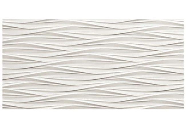 Ciot Tile 16''x32'' 3D Wall Design Wind White Matt