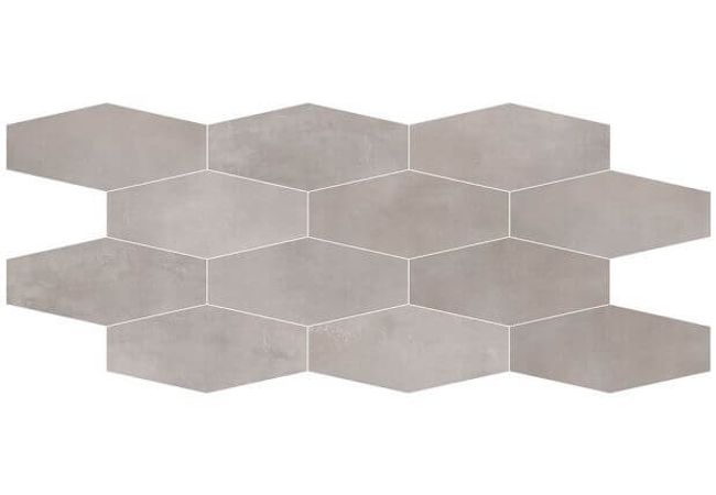 Ciot Tile 3.5''x7.75'' Interno 9 Losanga Mos. Silver Rt