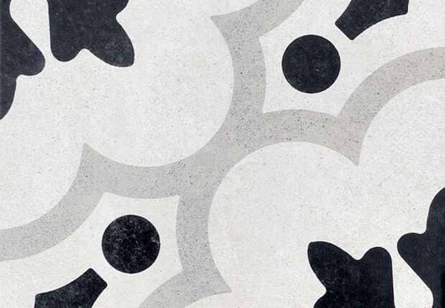 Ciot Tile Cementine B&W_2 Nat. Rt 8''x8''