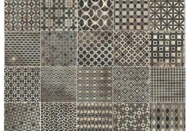 Ciot Tile Esprit Deco Brun Mix Nat. Rt 8''x8''