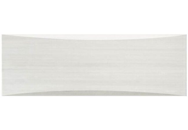 Ciot Tile Flou White BombÃ© 8''x24''