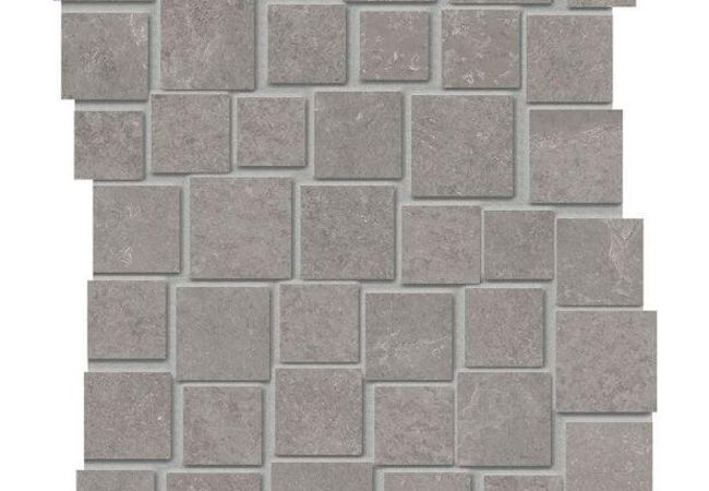 Ciot Tile Groove Mosaico Penta Bright Grey Nat.