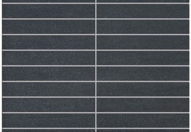 Ciot Tile Kronos Mosaico Nero Semilev. Rt 1''x6''