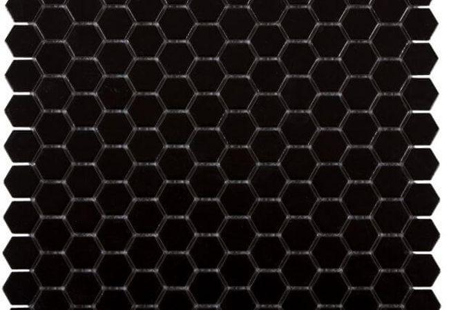 Ciot Tile Les Classiques Hexagon Black Satin 2''