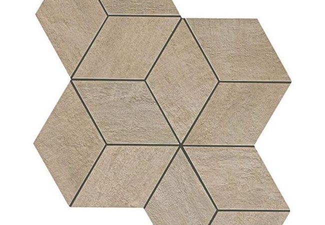 Ciot Tile Mark Mosaico Esagono Clay Nat. Rt 12''x13''