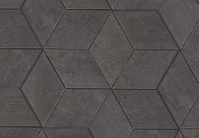 Ciot Tile Mark Mosaico Esagono Graphite Nat. Rt 12''x13''