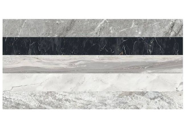 Ciot Tile Marmo Mix Grigio Dark Rt 3.5''x35.5''