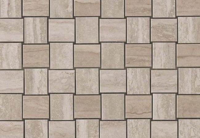 Ciot Tile Marvelpro Wall Mosaic Travertino Silver Net 1.25''x1.5''