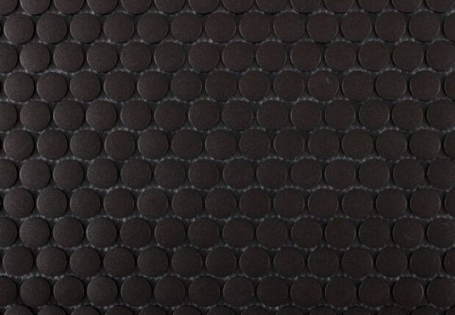 Ciot Tile Penny Round Black Porcelain 3/4''