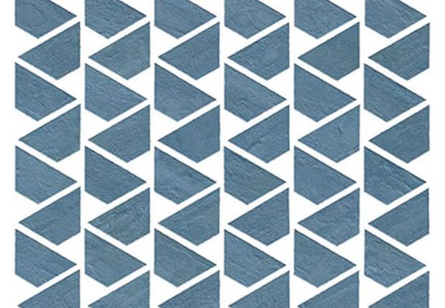 Ciot Tile Raw Blue Flag Mosaic 12.25''X12.5''