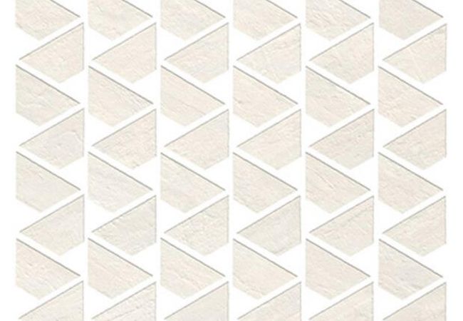 Ciot Tile Raw White Flag Mosaic 12.25''X12.5''