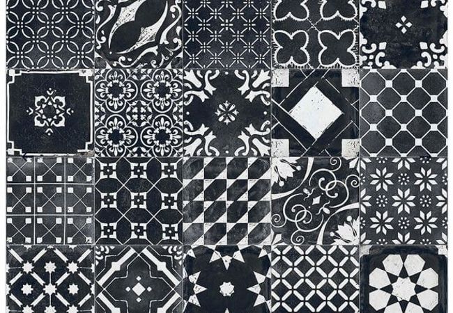 Ciot Tile Re Style Mix Of 20 Black 8''x8''