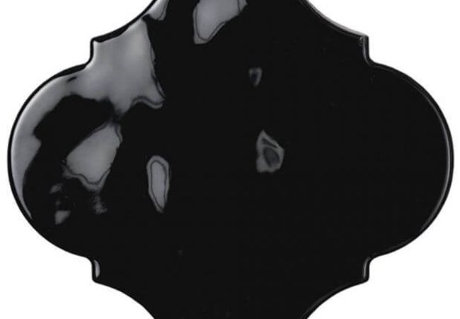 Ciot Tile Silk Wall Arabesque Ardesia Glossy 5.75''x5.75''