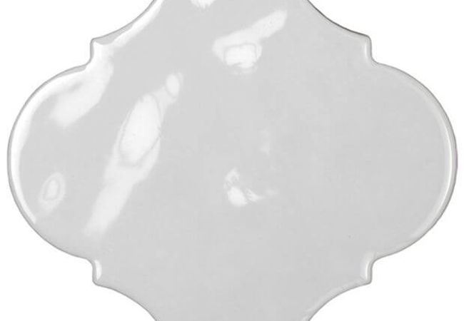 Ciot Tile Silk Wall Arabesque Gesso Glossy 5.75''x5.75''