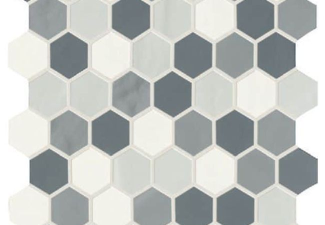 Ciot Tile Smooth Esagona Cold Mix Matte 12''x12''