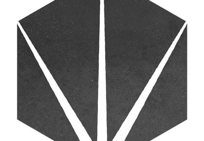 Ciot Tile Starline Hexagon Black Nat. 10X12