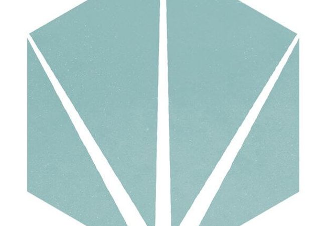 Ciot Tile Starline Hexagon Blue Nat. 10X12