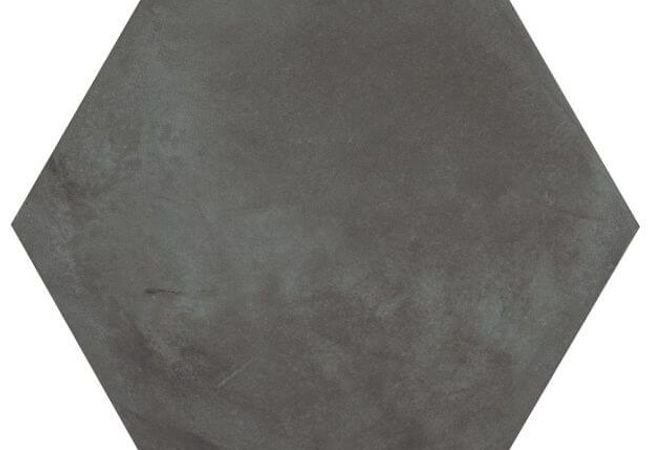 Ciot Tile Terra Esagono Nero 8.5''x10''