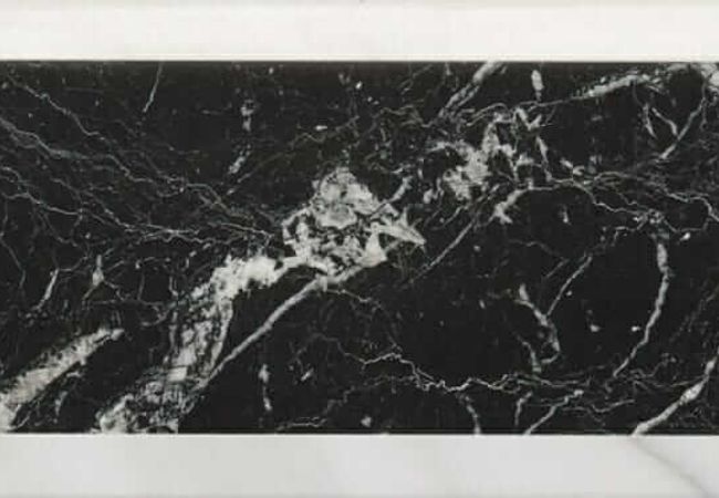 DZN BC Black Museum 4X8 Bevelled Subway Wall Tile