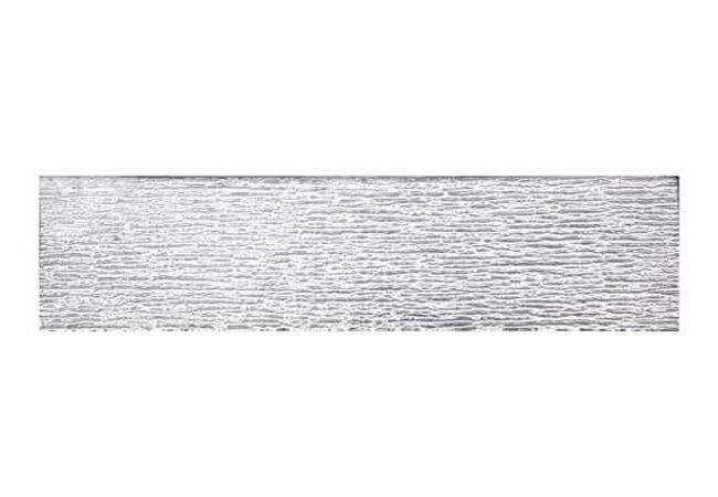 DZN Tab030 3x12 Silver Glass With Line Texture Mosaics