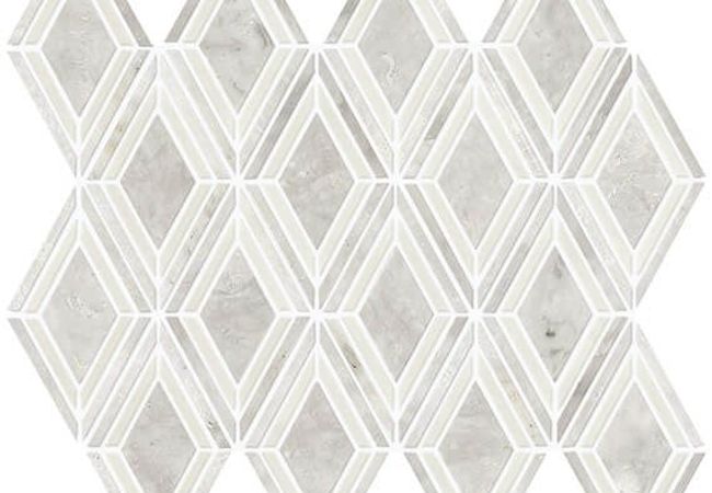 Daltile Decorative Accents Argyle Blend White