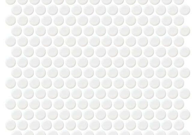Daltile Retro Rounds Bold White Mat