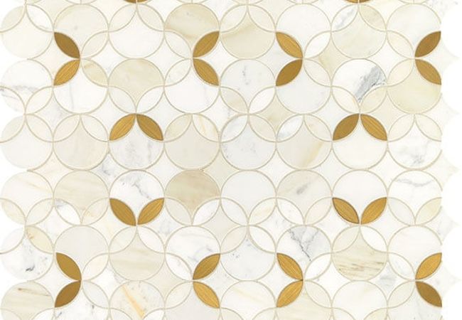 Daltile Lavaliere Calacatta Gold/Brass