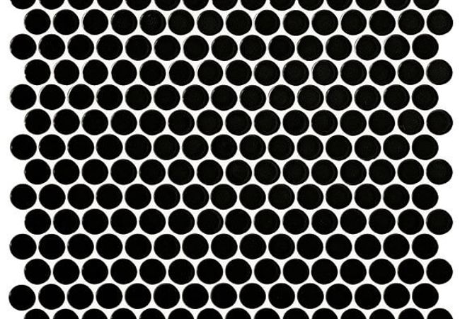 Daltile Retro Rounds Canvas Blk Gls