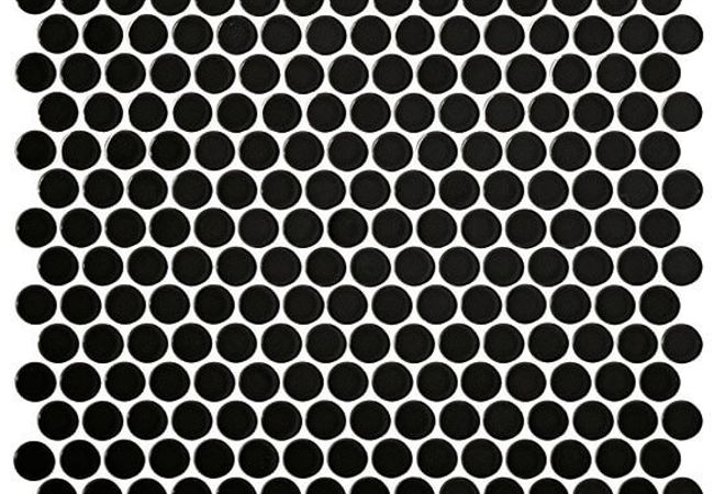 Daltile Retro Rounds Canvas Blk Mat