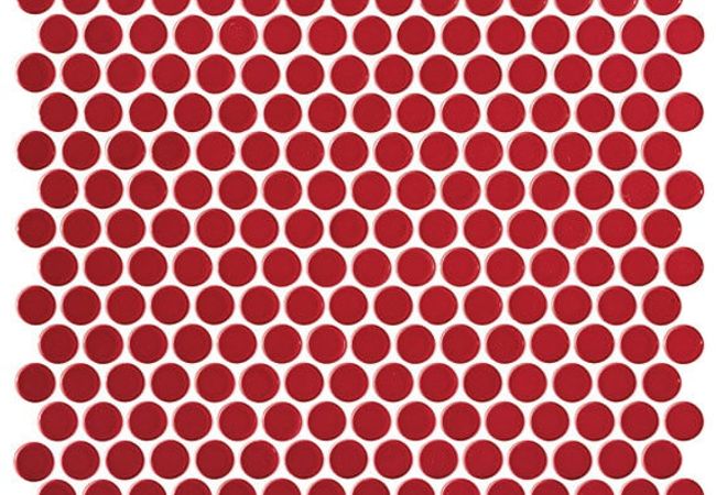 Daltile Retro Rounds Cherry Red