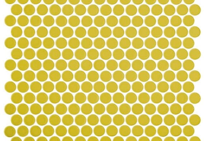 Daltile Retro Rounds Daffodil Yellow