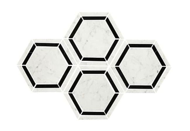 Daltile Marble Blk/Wht