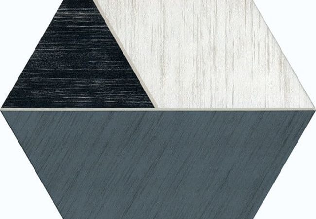 Daltile Bee Hive Medley Multiplex Black/White